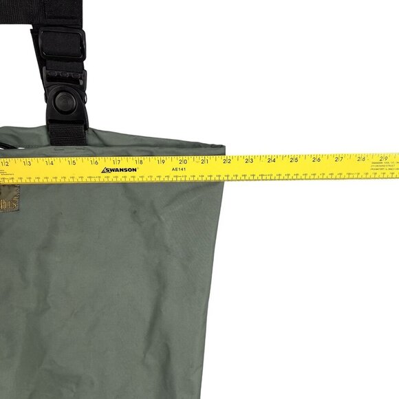 Cabelas Mens 9 Dry-Plus Chest Waders Adjustable Straps Attached Boots Waterproof - Picture 8 of 16